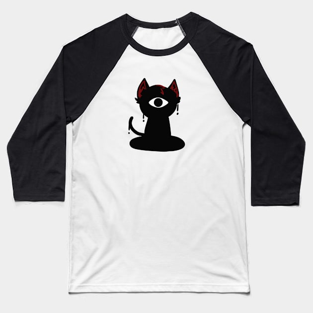 Doors - Seek Cat Hide and seek game Baseball T-Shirt by InvaDesigns